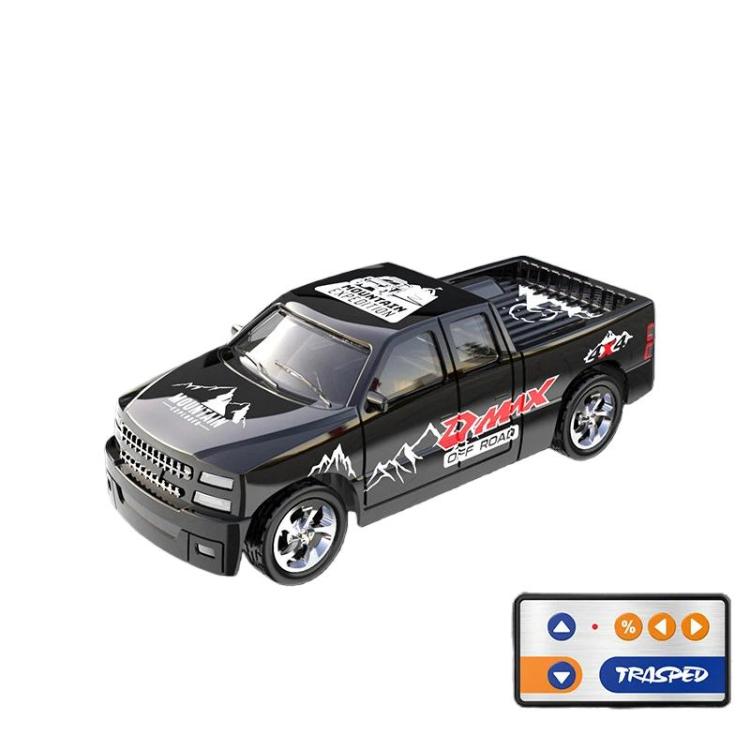 1:64 Mini Alloy RC Car With Lights Simulated Car Model Toy, Spec: 5501 Black