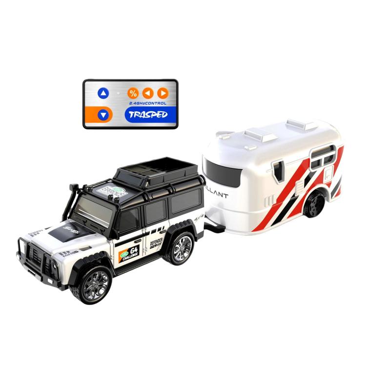1:64 Mini Alloy RC Car With Lights Simulated Car Model Toy, Spec: 6601 White With Hanging Box