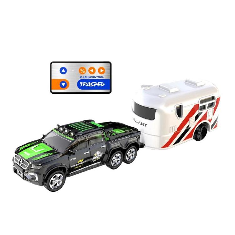 1:64 Mini Alloy RC Car With Lights Simulated Car Model Toy, Spec: 8801 Black With Hanging Box