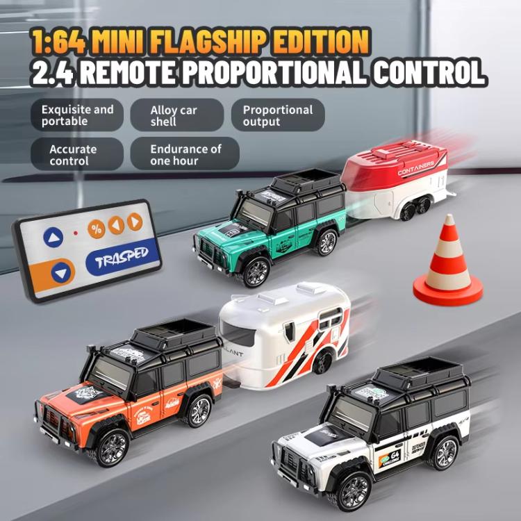 1:64 Mini Alloy RC Car With Lights Simulated Car Model Toy, Spec: 5501 Blue With Hanging Box