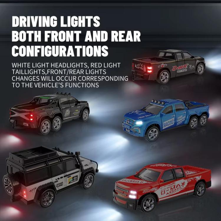 1:64 Mini Alloy RC Car With Lights Simulated Car Model Toy, Spec: 5501 Blue With Hanging Box