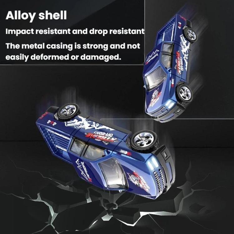 1:64 Mini Alloy RC Car With Lights Simulated Car Model Toy, Spec: 5501 Black