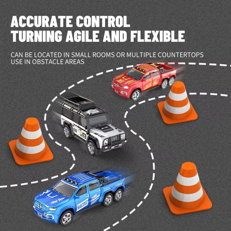1:64 Mini Alloy RC Car With Lights Simulated Car Model Toy, Spec: 5501 Blue