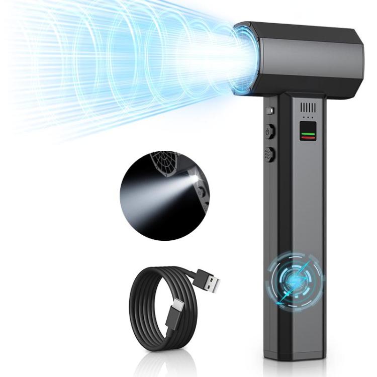High Canal Motor Powerhouse Fan High Power Car Outdoor Dust Extractor - Black