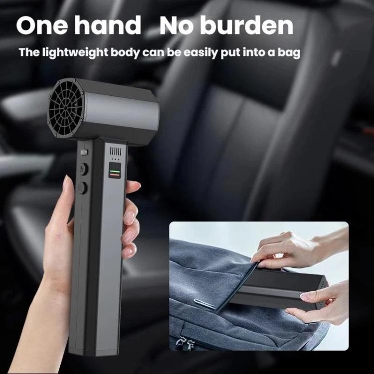 High Canal Motor Powerhouse Fan High Power Car Outdoor Dust Extractor - Black