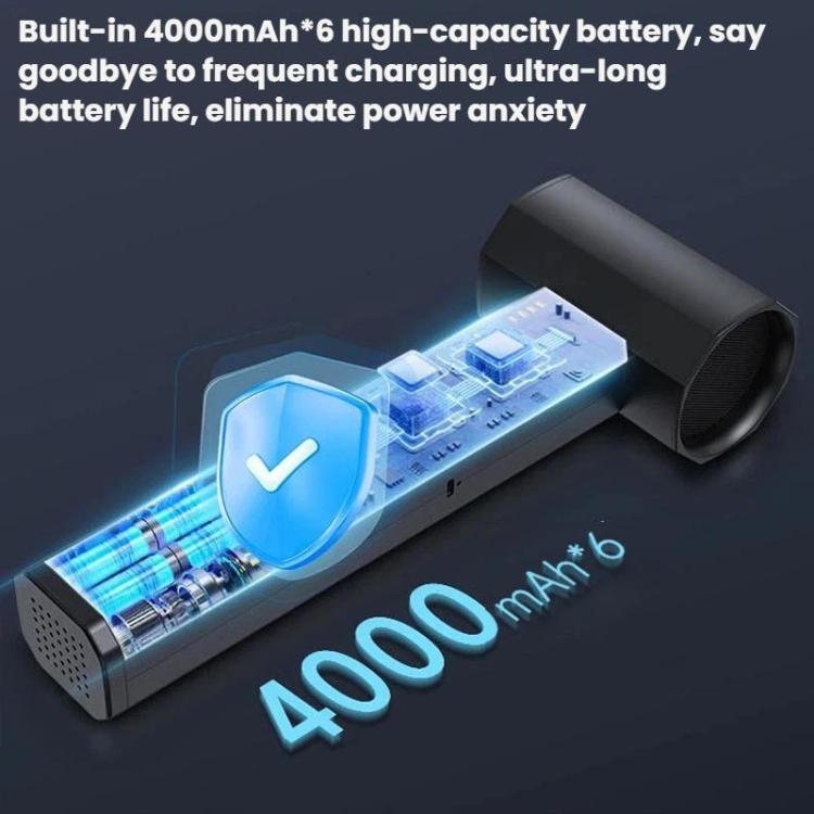 High Canal Motor Powerhouse Fan High Power Car Outdoor Dust Extractor - Black
