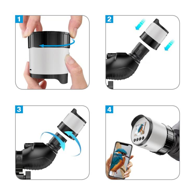 V16 2 Inch HD WiFi Electronic Eyepiece For 38mm-73mm Large Aperture Telescopes