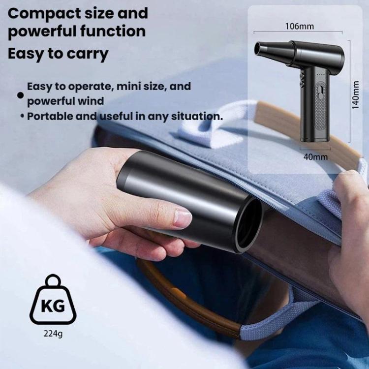 Computer Case Keyboard Dust Blower Car Home Dust Remover Powerful Cordless Mini Fan, Blowing Power: 130G