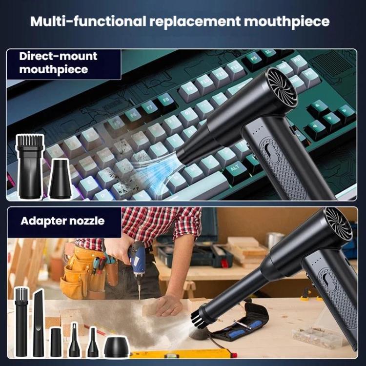 Computer Case Keyboard Dust Blower Car Home Dust Remover Powerful Cordless Mini Fan, Blowing Power: 130G