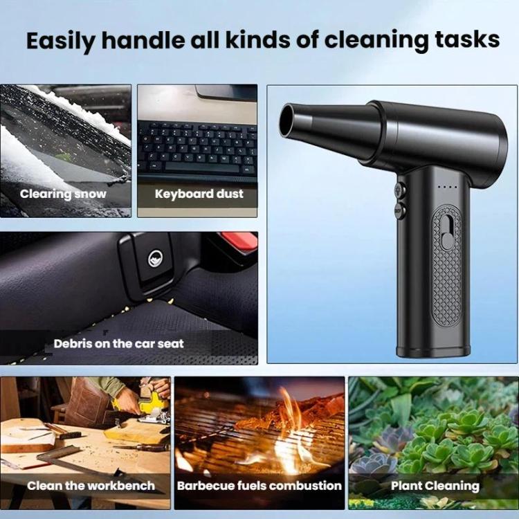 Computer Case Keyboard Dust Blower Car Home Dust Remover Powerful Cordless Mini Fan, Blowing Power: 130G