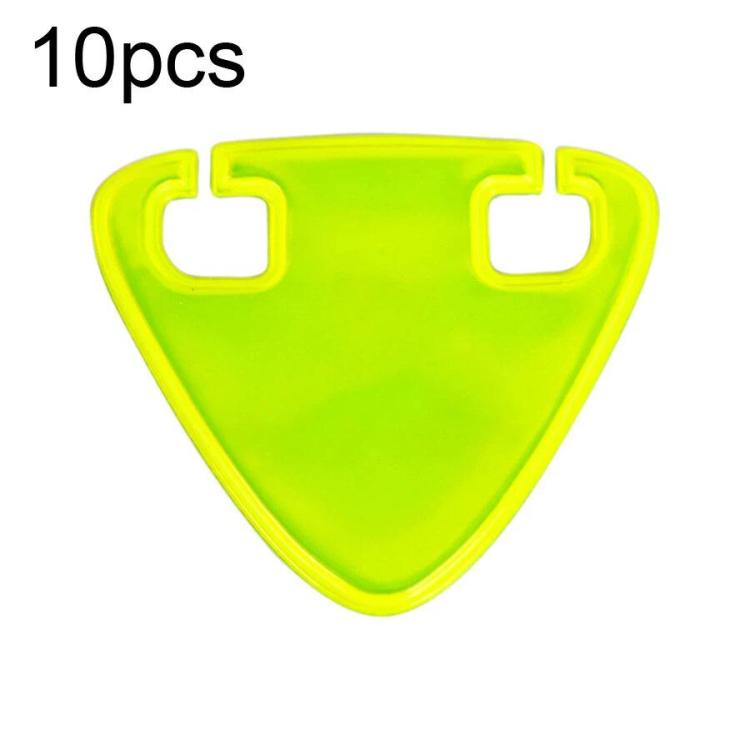 10pcs Bicycle Emergency Night Riding High-Visibility Reflective Stickers, Style: Double-sided