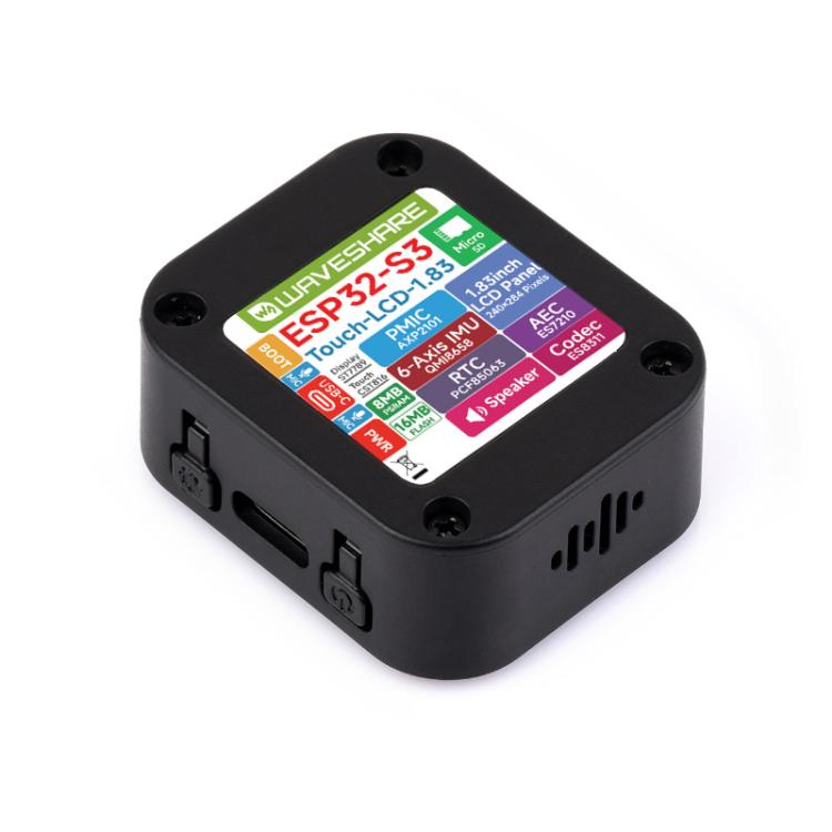 WAVESHARE ESP32-S3 1.83-Inch Touch LCD Development Board With 240x284 Resolution Onboard Audio Codec Chip, Version: With Battery