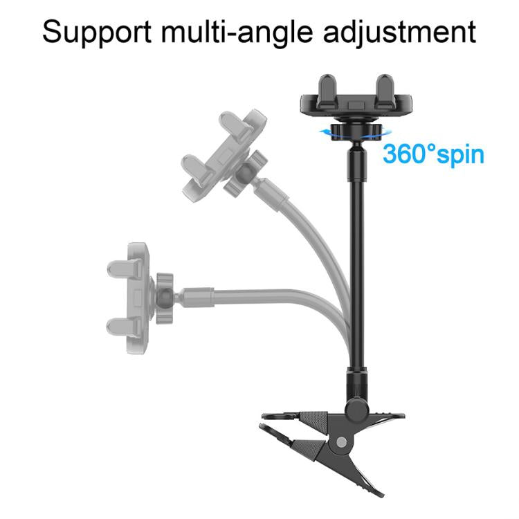 Universal Phone Holder For Recording Live Streaming Teaching Videos Of Guitar/Bass/Ukulele - Black