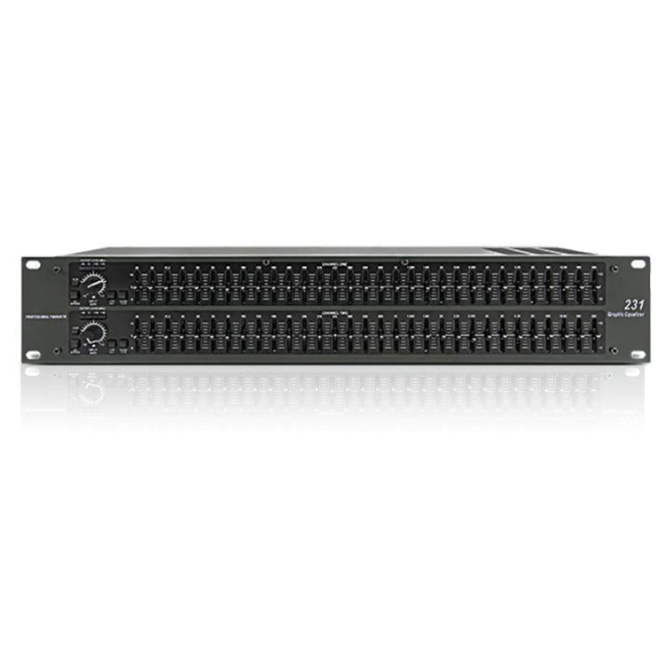231 Stage Performance Home Audio Equalizer Bar KTV High-Mid-Low EQ Tuner EU Plug