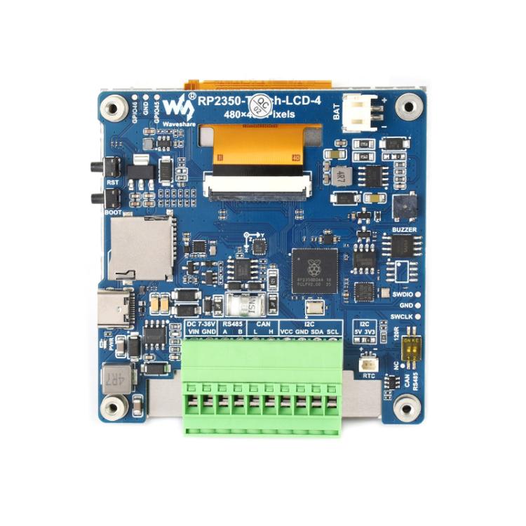 WAVESHARE RP2350 High-Performance Development Board 480 X 480 Resolution - Without Touch Screen
