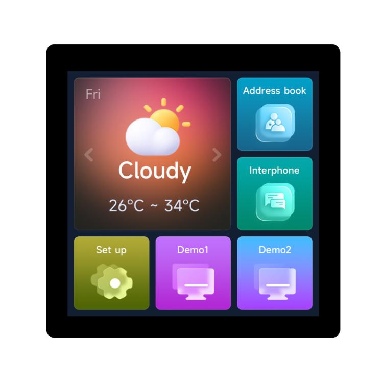 WAVESHARE RP2350 High-Performance Development Board 480 X 480 Resolution - With Touch Screen
