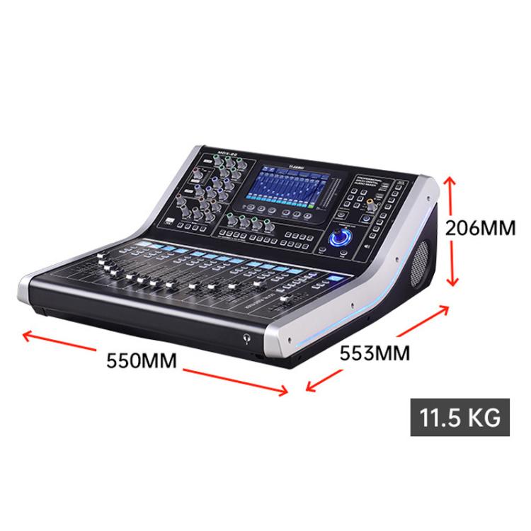 MDX22 USB Bluetooth 48V Phantom Power DSP Digital Mixer EU Plug