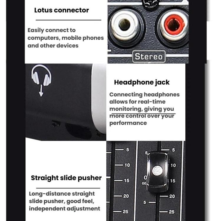 MDX22 USB Bluetooth 48V Phantom Power DSP Digital Mixer AU Plug
