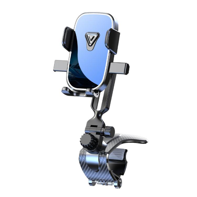 Car Phone Holder With 360-degree Rotation Dashboard Crocodile Clip Mount, Style: Mirror Finish