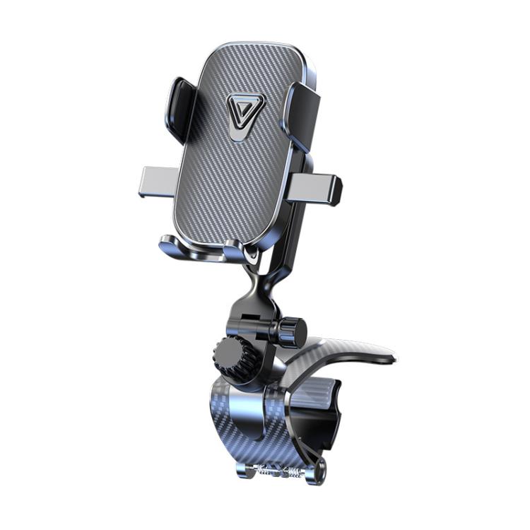 Car Phone Holder With 360-degree Rotation Dashboard Crocodile Clip Mount, Style: Textured Finish