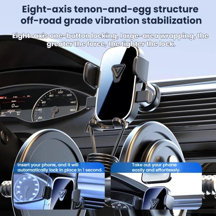 Car Navigation Phone Holder Air Vent Mount Fixing Bracket, Style: Textured Finish