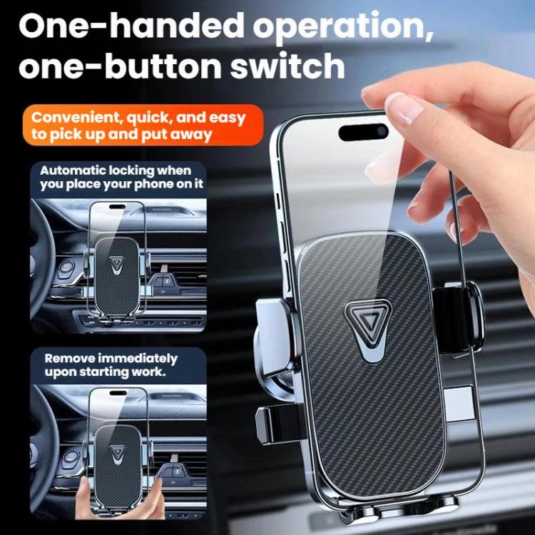 Car Navigation Phone Holder Air Vent Mount Fixing Bracket, Style: Mirror Finish