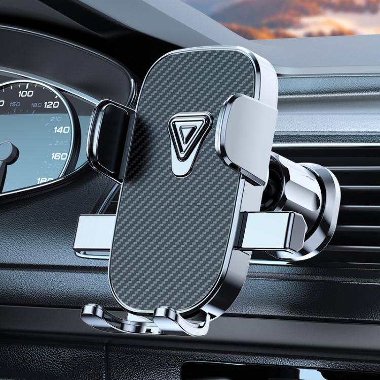 Car Navigation Phone Holder Air Vent Mount Fixing Bracket, Style: Textured Finish