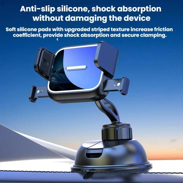 Car Navigation Air Vent Horizontal Vertical Phone Holder - Mirror-finish Model + Suction Cup