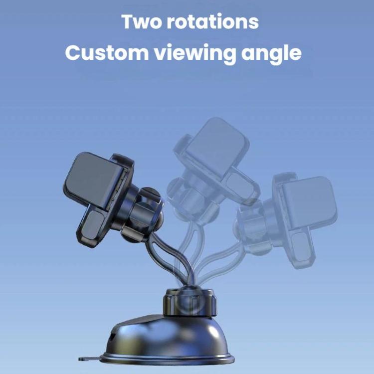 Car Navigation Air Vent Horizontal Vertical Phone Holder - Mirror-finish Model + Suction Cup