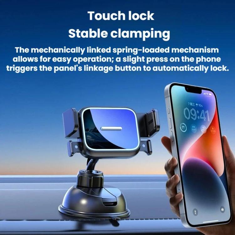 Car Navigation Air Vent Horizontal Vertical Phone Holder - Mirror-finish Model + Suction Cup