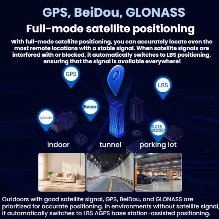 Car GPS Multi-Mode Satellite Anti-Theft Positioning Tracking Device+Lifetime Platform, Specification: 2G-D Standalone