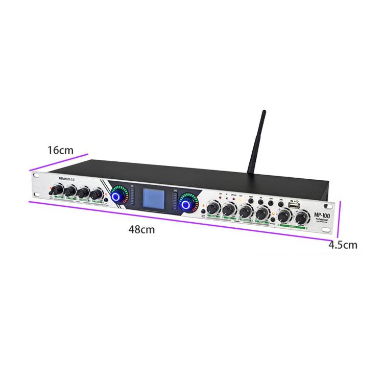 MP-100 Professional Vocal Enhancement Booster Preamp Effects Unit UK Plug
