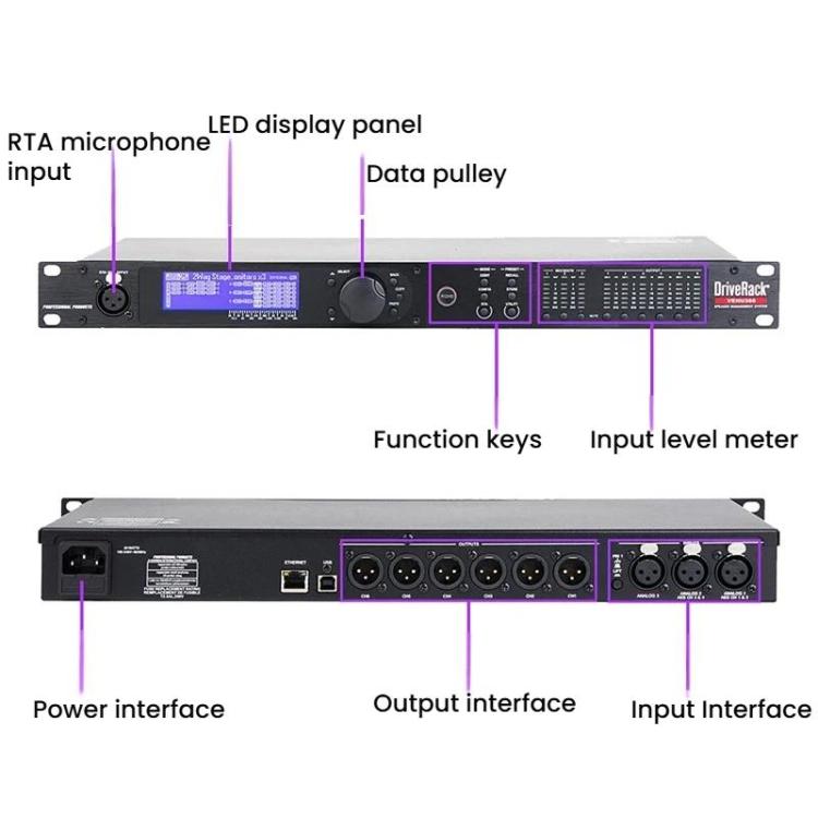 360 Audio Digital Processor KTV Stage Effects Processor EU Plug