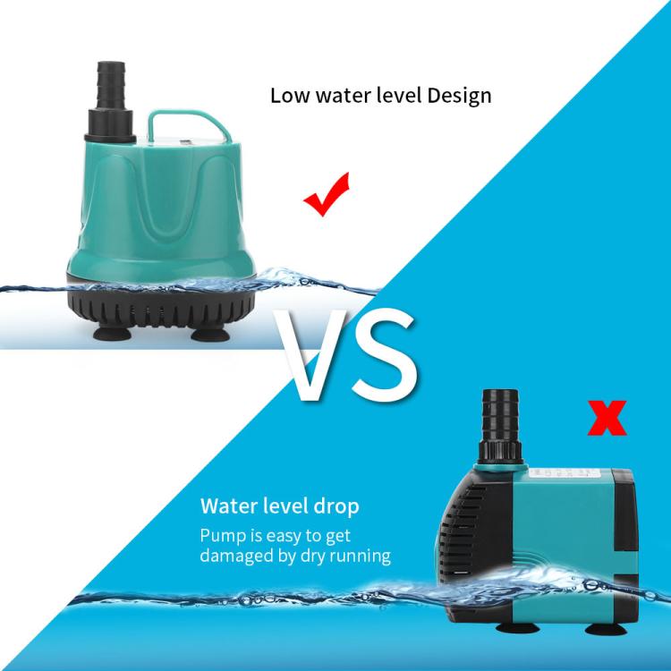 EB-A800 18w Submersible Aquarium Pump with Bottom Suction for Waste Removal, Water Change and Bottom Filtration - EU Plug