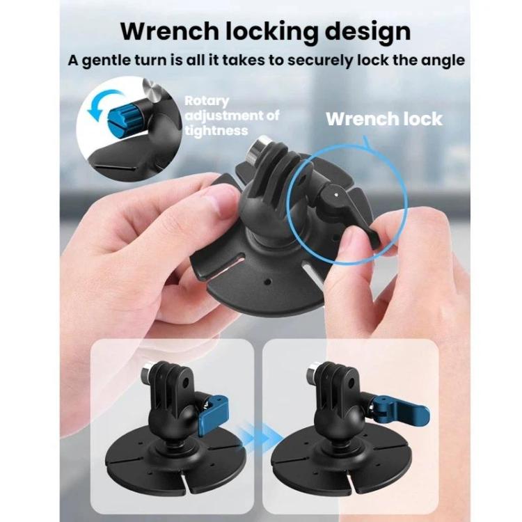Flymile For DJI Osmo Pocket 3 / Insta360 X5 Ball Head Adhesive Base Mount