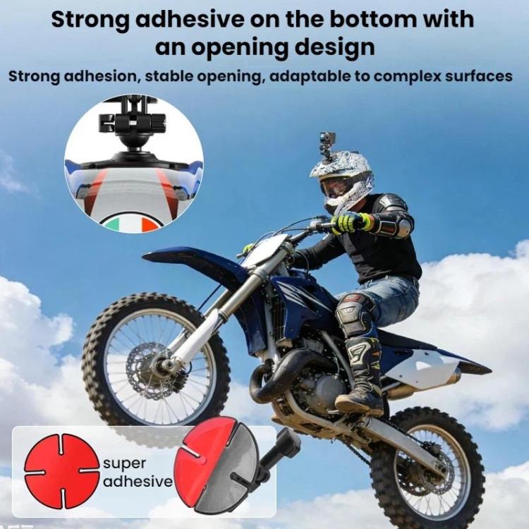 Flymile For DJI Osmo Action 6 / Insta360 GO Ultra Ball Head Adhesive Base Mount