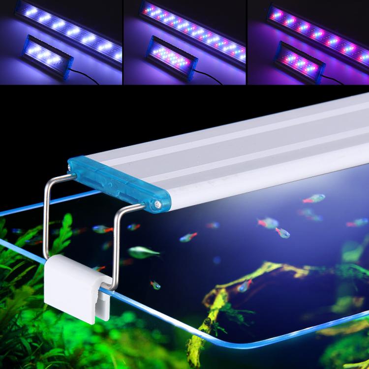 Ultra-Thin Aquarium LED Light With 4 Rows Of 5730 LEDs  38cm Triple Color Change