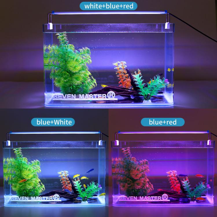 Ultra-Thin Aquarium LED Light With 4 Rows Of 5730 LEDs 38cm Blue+White Light