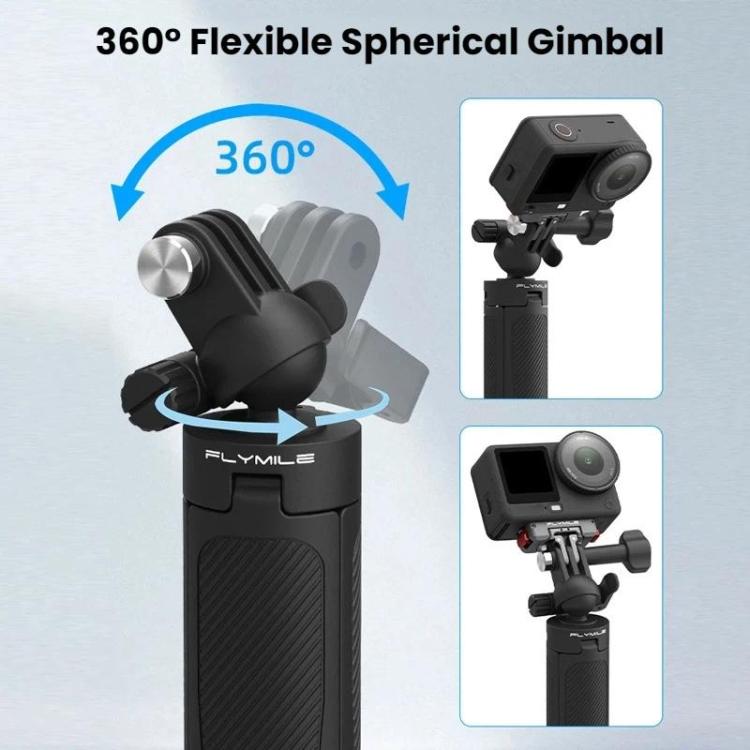 Flymile For DJI / GoPro / Insta360 Selfie Sticks Extension Tripods