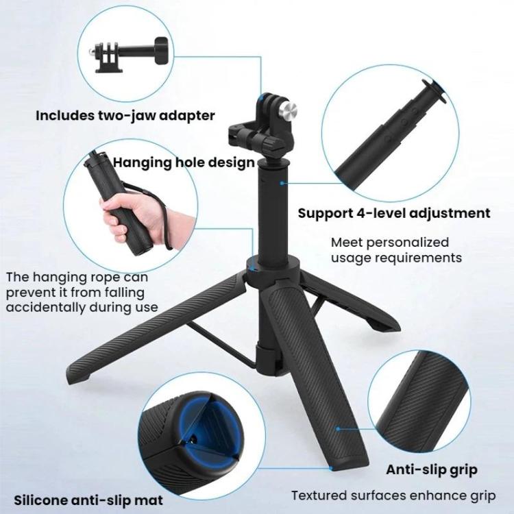 Flymile For DJI / GoPro / Insta360 Selfie Sticks Extension Tripods