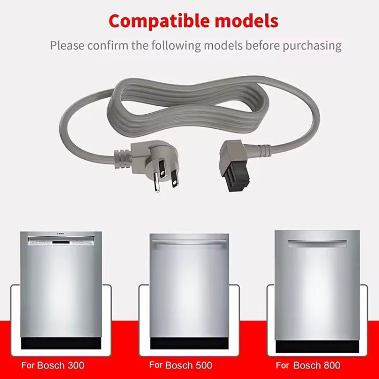 00645033 Power Cable Cord For Bosch 300/500/800 Series Dishwashers Replacement Parts US Plug