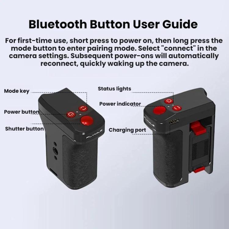 Flymile For DJI Magnetic Quick-Release Action Camera Street Shooting Handle