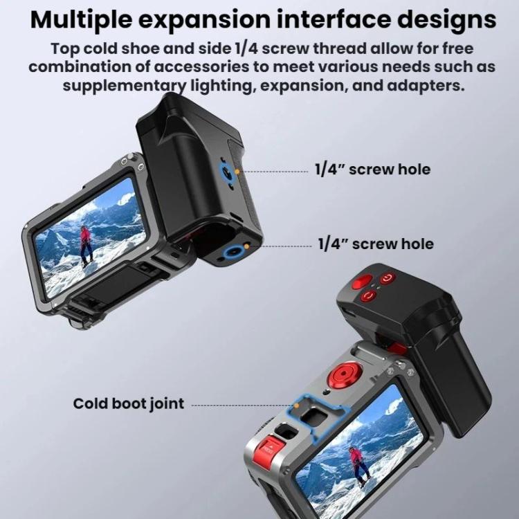 Flymile For DJI Magnetic Quick-Release Action Camera Street Shooting Handle