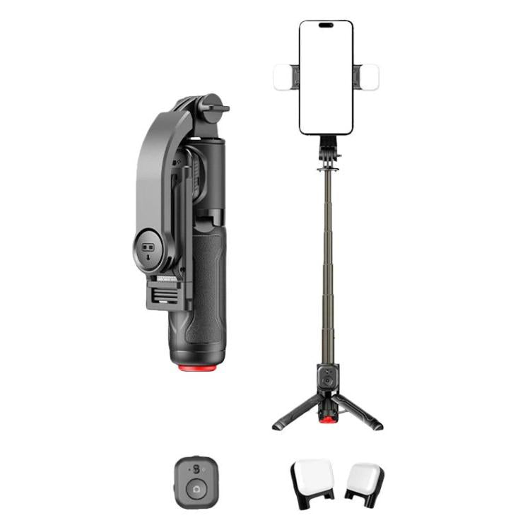 TT21 Remote Control Selfie Stick Portable Phone Shooting Tripod For Photography & Video, Spec: With Light
