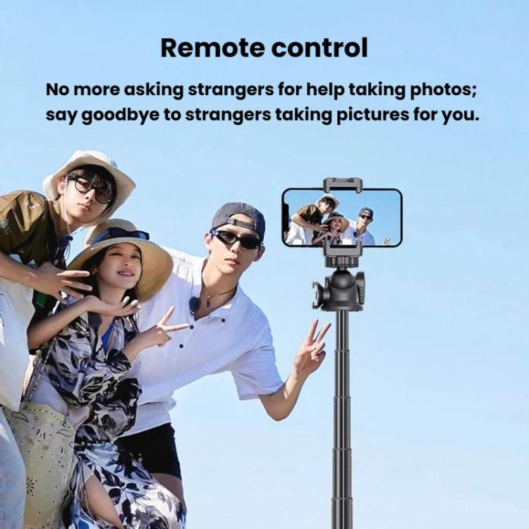 C15 Portable Remote Control Tripod Selfie Stick For Phone & Action Camera, Spec: 1/4 inch Adapter