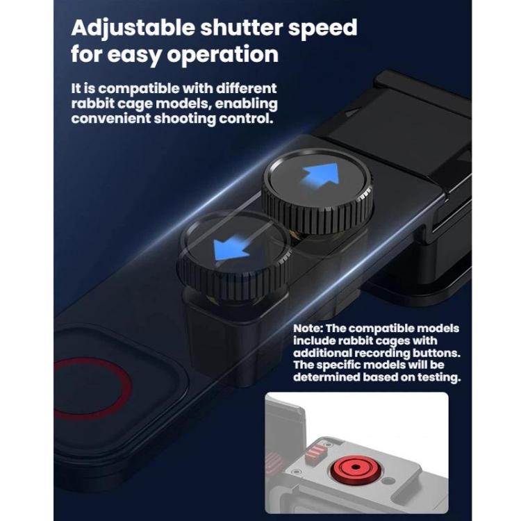 For DJI Osmo Action 6 Flymile Magnetic Quick-Release Base Handheld Shooting Sports Camera Accessory - Black