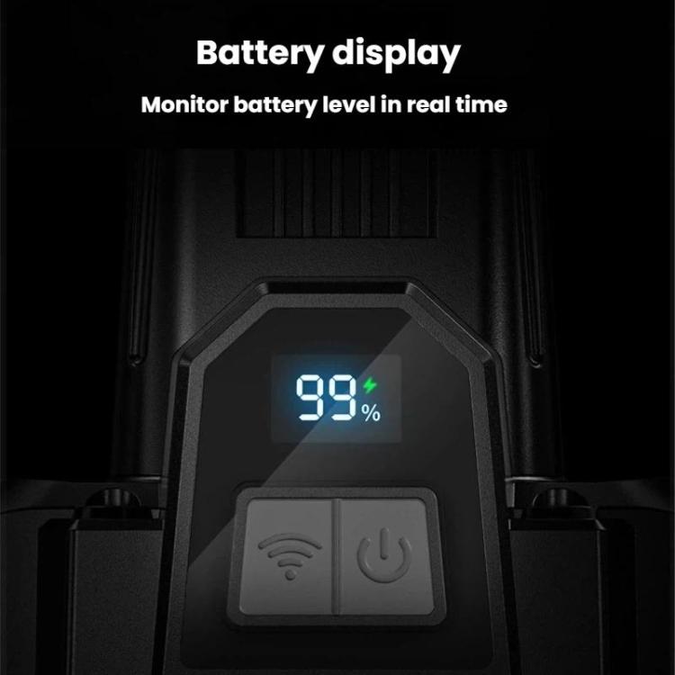 SMILING SHARK TD-0282A-5 Digital Display Zoom High Brightness Headlamp Motion Sensing Hands-Free Work Light - Black