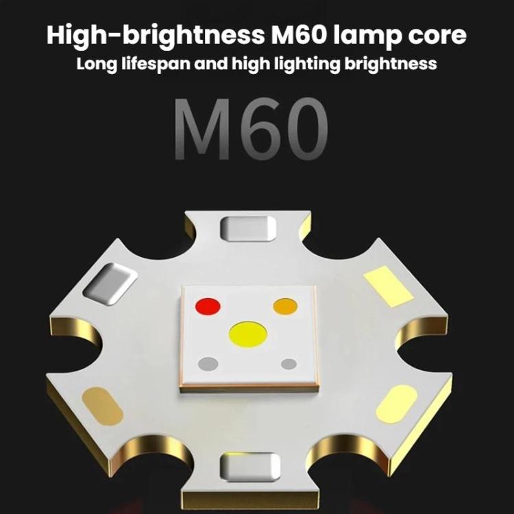 SMILING SHARK TD-0282A-5 Digital Display Zoom High Brightness Headlamp Motion Sensing Hands-Free Work Light - Black