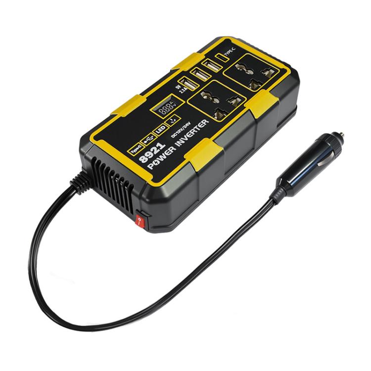 300W Multifunctional Car Cigarette Lighter Power Inverter - 8921