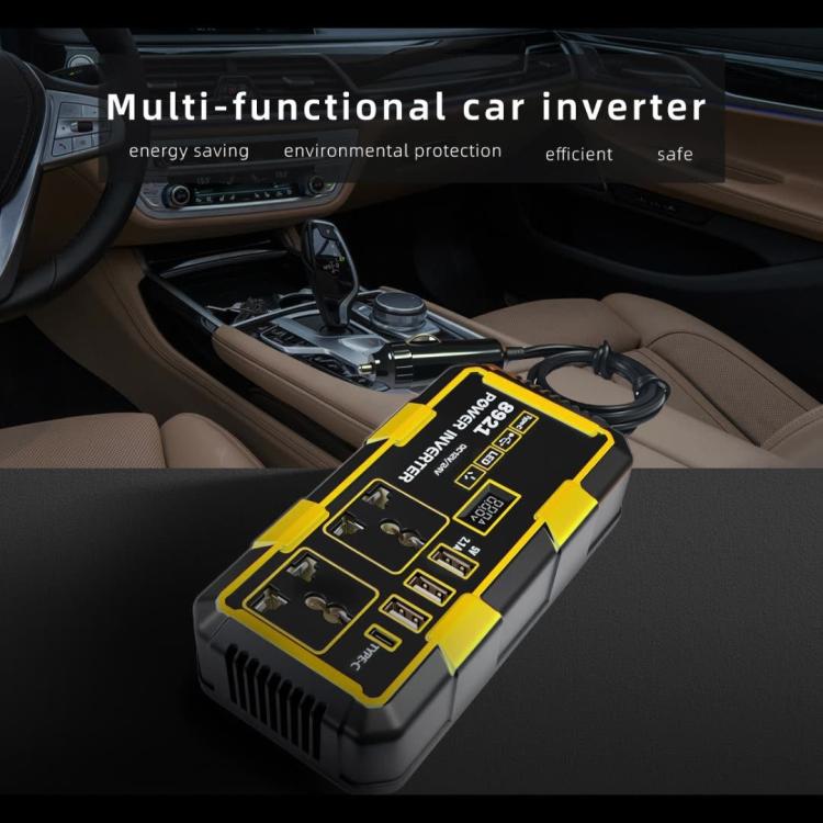 300W Multifunctional Car Cigarette Lighter Power Inverter - 8921